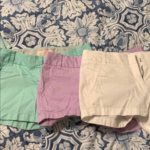 3 J. Crew Broken Chinos